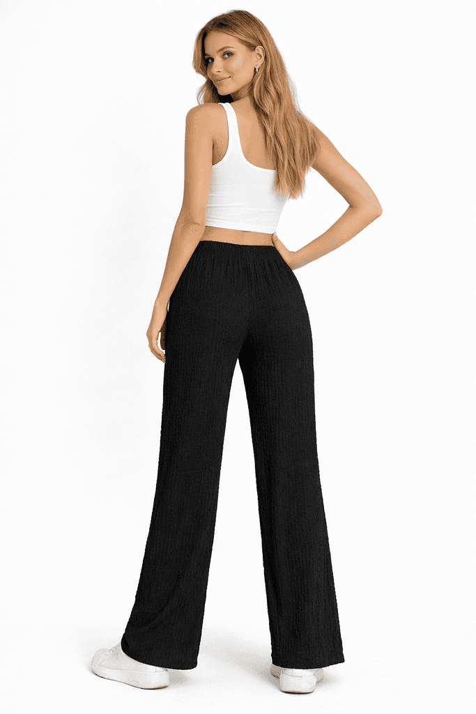 Hellie Women's Cotton Pants - Black (S) 2