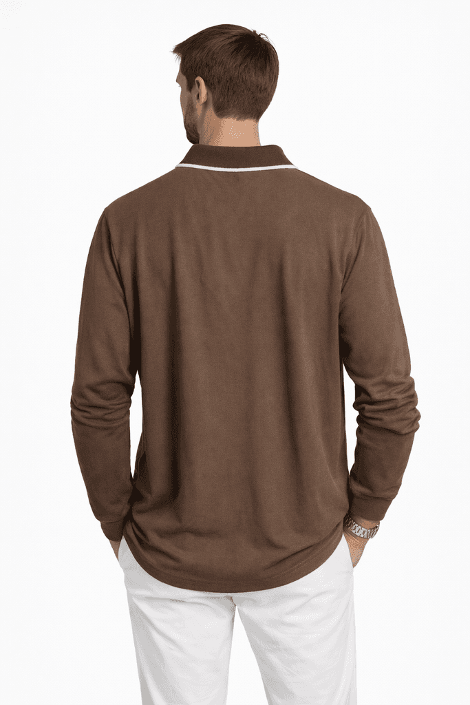Coal City Men's Cotton Blouse - Dark Brown (36) 2