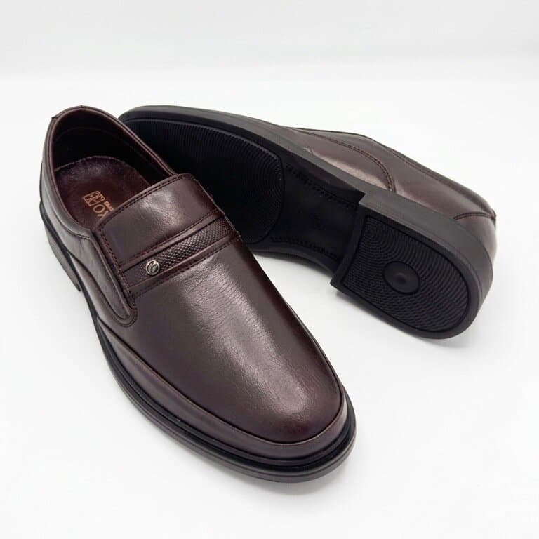Grand Oxford Men's Leather Shoes - Dark Brown (44) 3