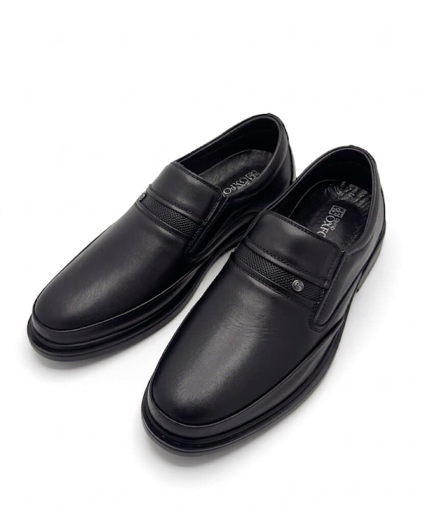Grand Oxford Men's Leather Shoes - Black (44)