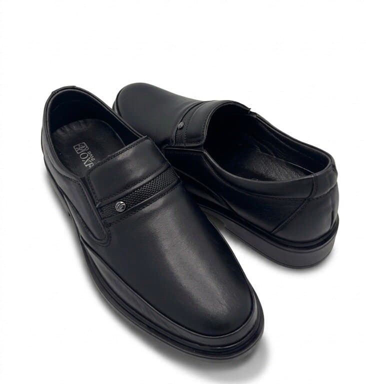 Grand Oxford Men's Leather Shoes - Black (44) 3