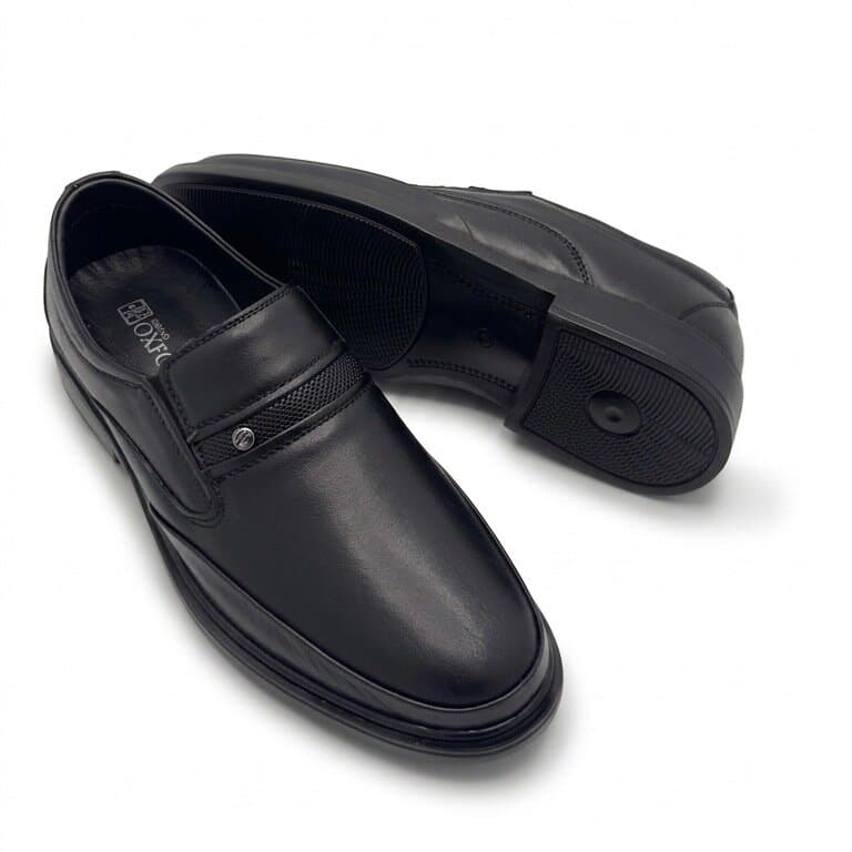 Grand Oxford Men's Leather Shoes - Black (44) 4