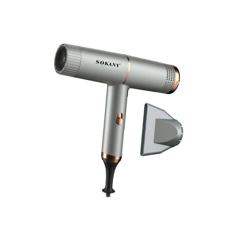 Sokany 1600W Hair Dryer with Three Settings - Gray