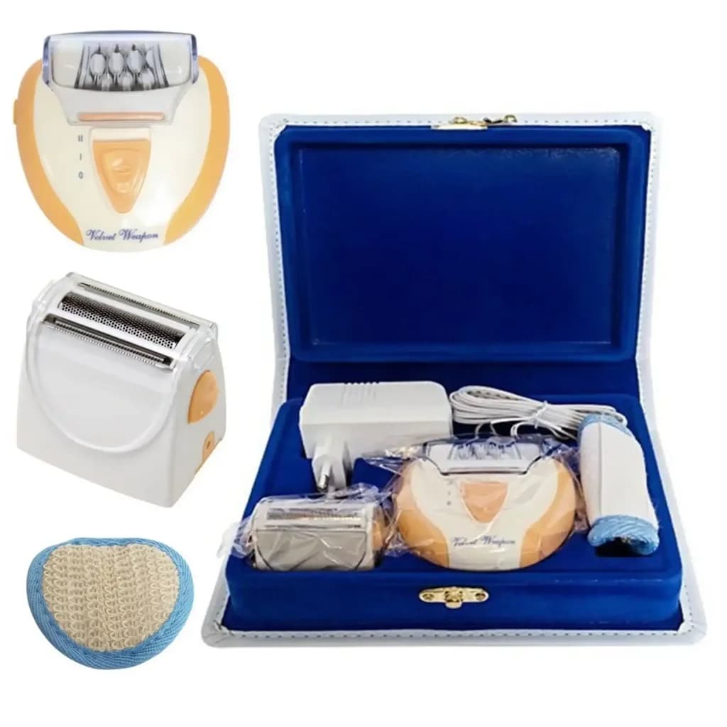 Facial & Body Hair Removal With Double Tweezers & Blades - White 1