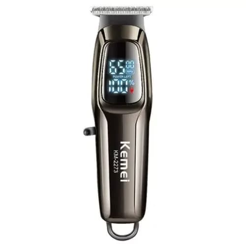 Kemei KM-2273 Professional Metal Body Hair Trimmer with LED Display