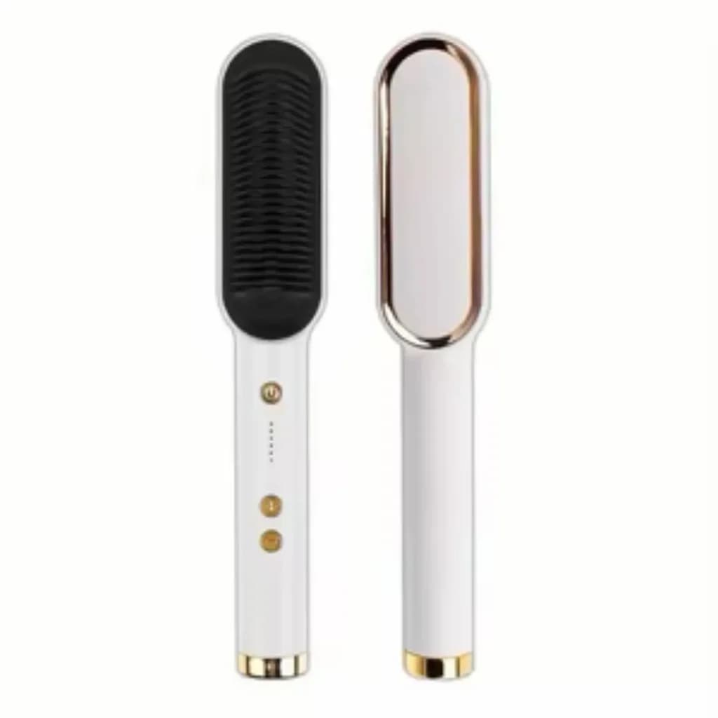 45W Professional Electric Thermal Hair Styling Comb - White 1