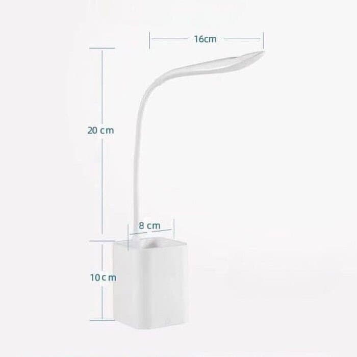 Rechargeable Eye-Protection LED Desk Lamp with Flexible Neck and Integrated Phone Holder 6