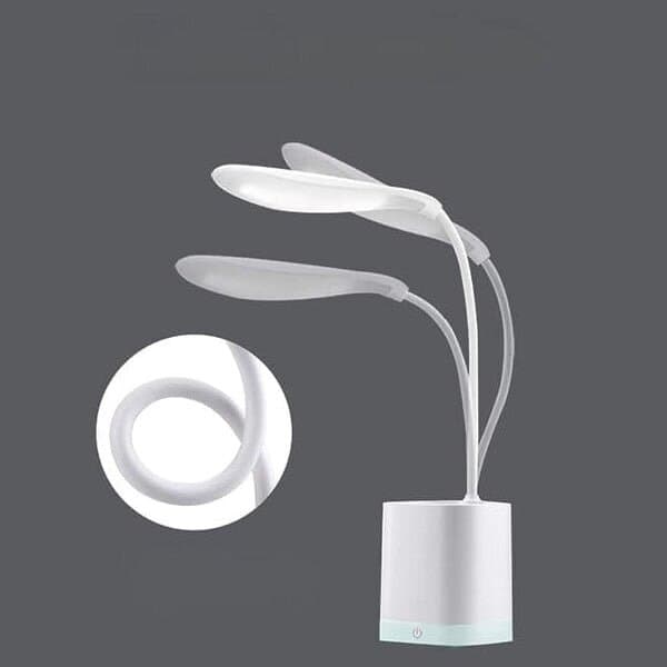 Rechargeable Eye-Protection LED Desk Lamp with Flexible Neck and Integrated Phone Holder 5