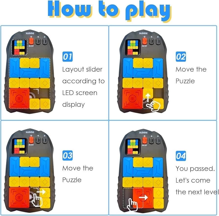 Smart Electronic Sliding Piece Puzzle - 500+ Challenges Breakthrough Game 2