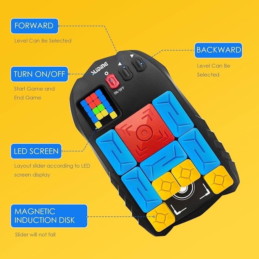 Smart Electronic Sliding Piece Puzzle - 500+ Challenges Breakthrough Game 4