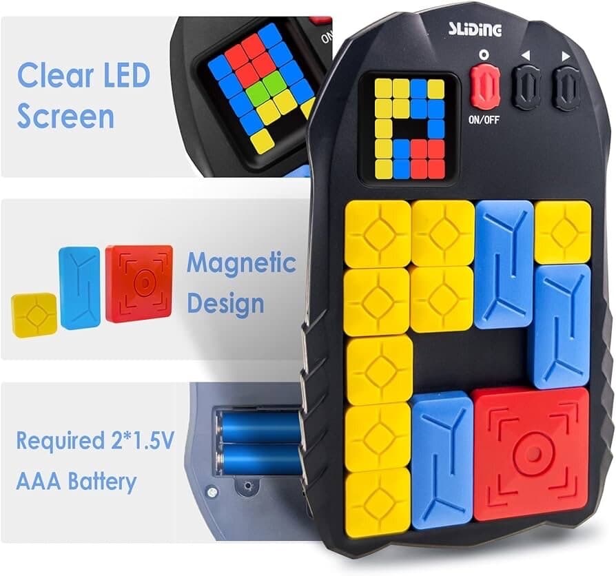 Smart Electronic Sliding Piece Puzzle - 500+ Challenges Breakthrough Game 6