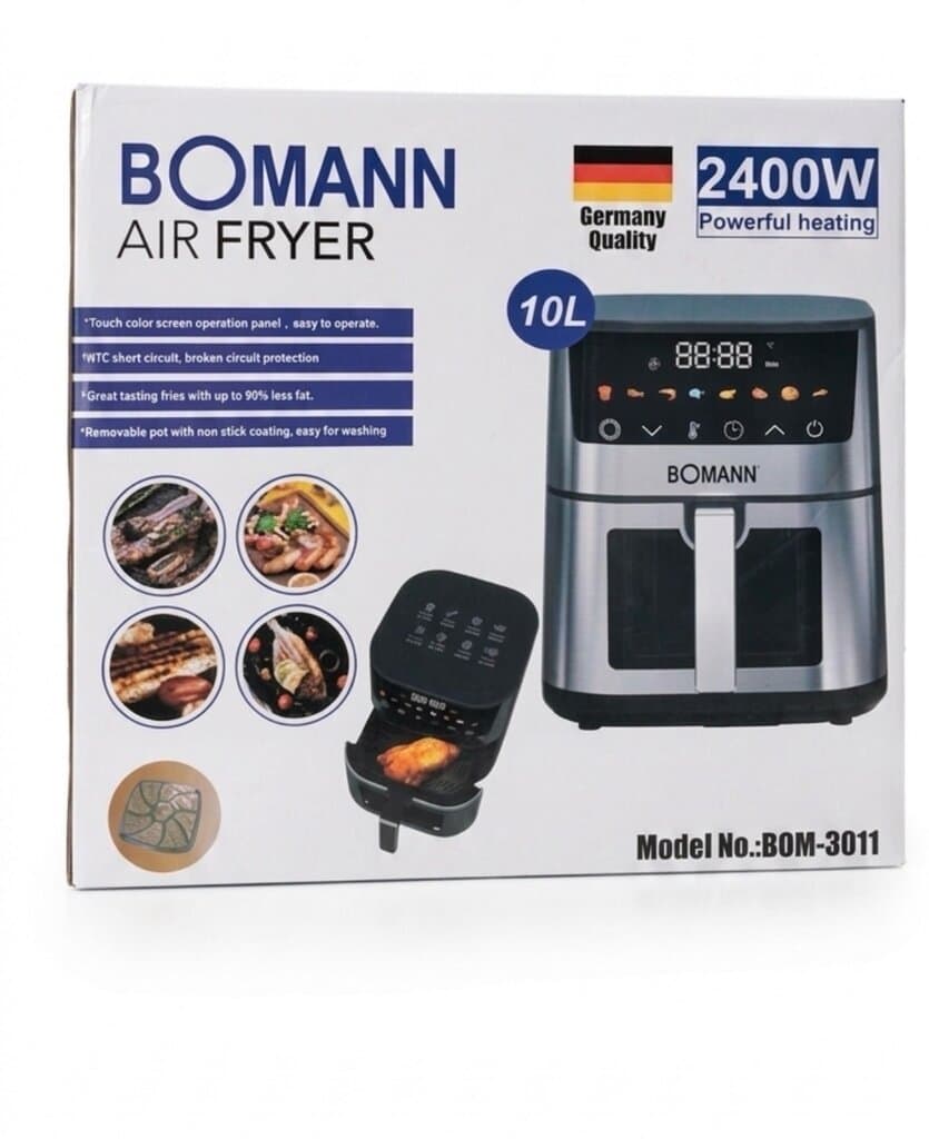 Bomann 10L Air Fryer with Touchscreen - 2400W 1