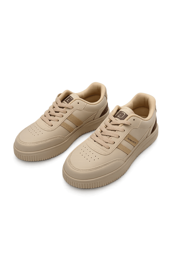 London Women's Leather Shoes - Cream (40)