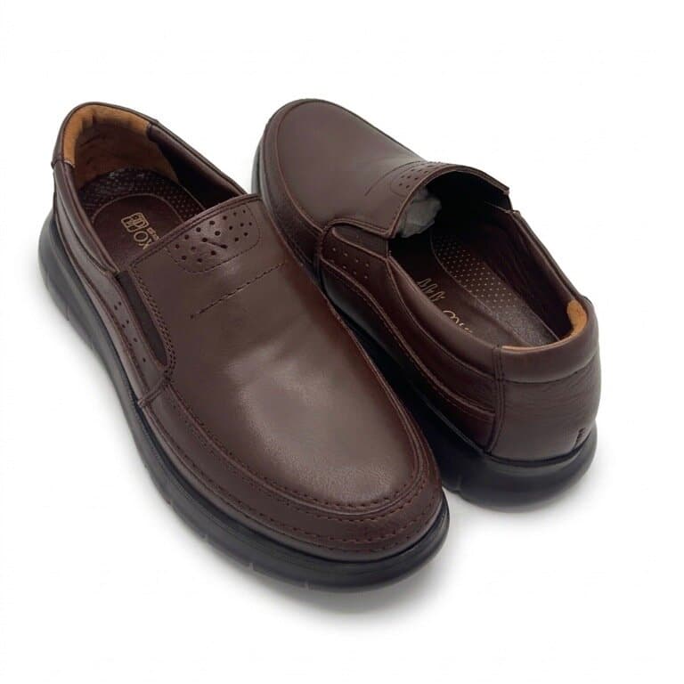 Grand Oxford Men's Leather Shoes - Dark Brown (44) 3