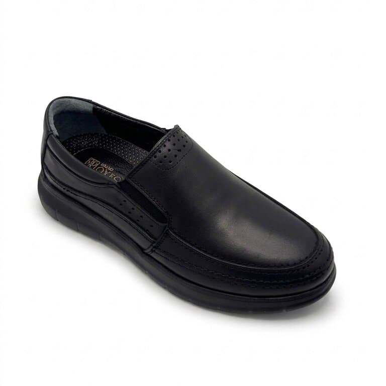 Grand Oxford Men's Leather Shoes - Black (44) 2