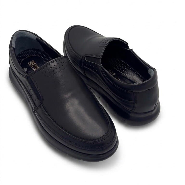 Grand Oxford Men's Leather Shoes - Black (44) 3