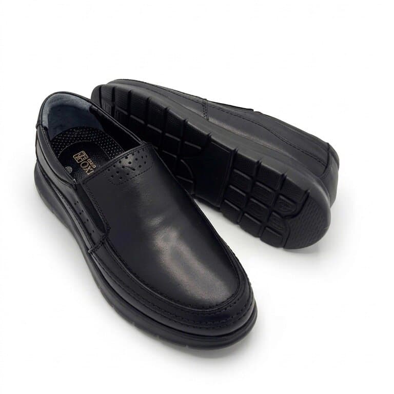 Grand Oxford Men's Leather Shoes - Black (44) 4