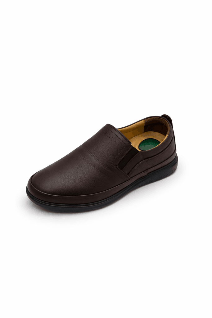 Grand Oxford Men's Leather Shoes - Dark Brown (44) 2