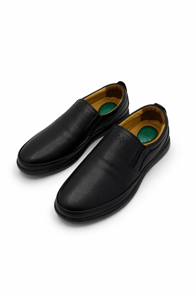 Grand Oxford Men's Leather Shoes - Black (44)