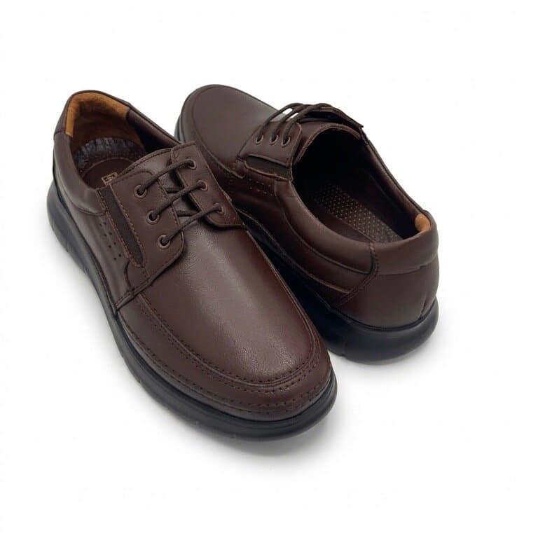 Grand Oxford Men's Leather Shoes - Dark Brown (44) 3