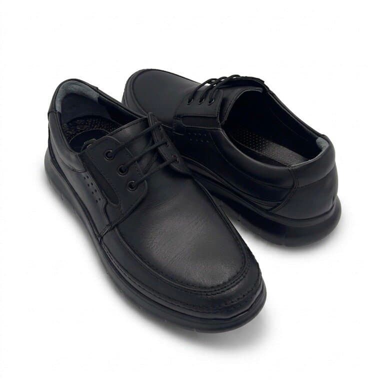 Grand Oxford Men's Leather Shoes - Black (44) 3