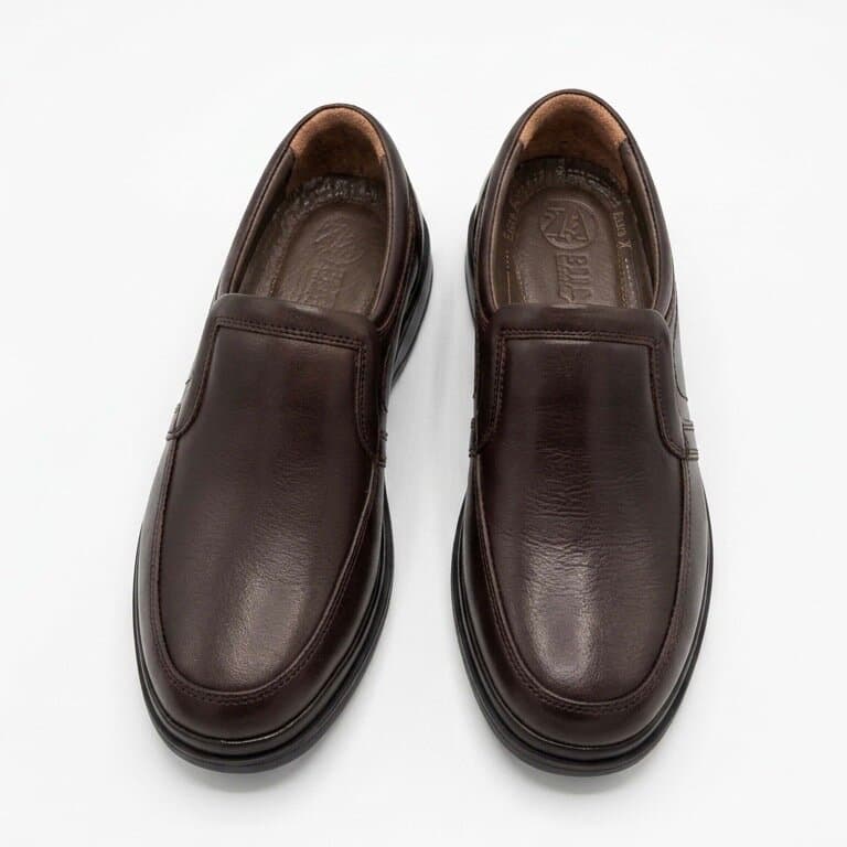 Grand Oxford Men's Leather Shoes - Dark Brown (45) 3