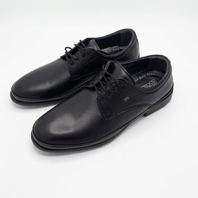 Grand Oxford Men's Leather Shoes - Black (45)