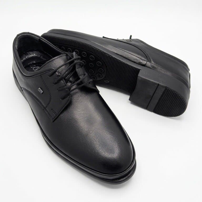 Grand Oxford Men's Leather Shoes - Black (45) 4