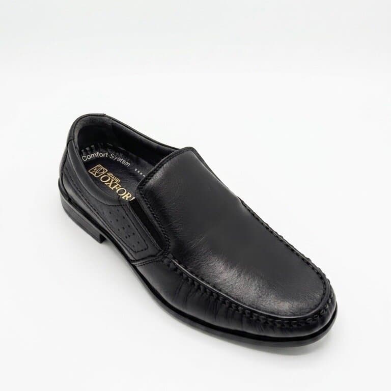 Grand Oxford Men's Leather Shoes - Black (44) 2