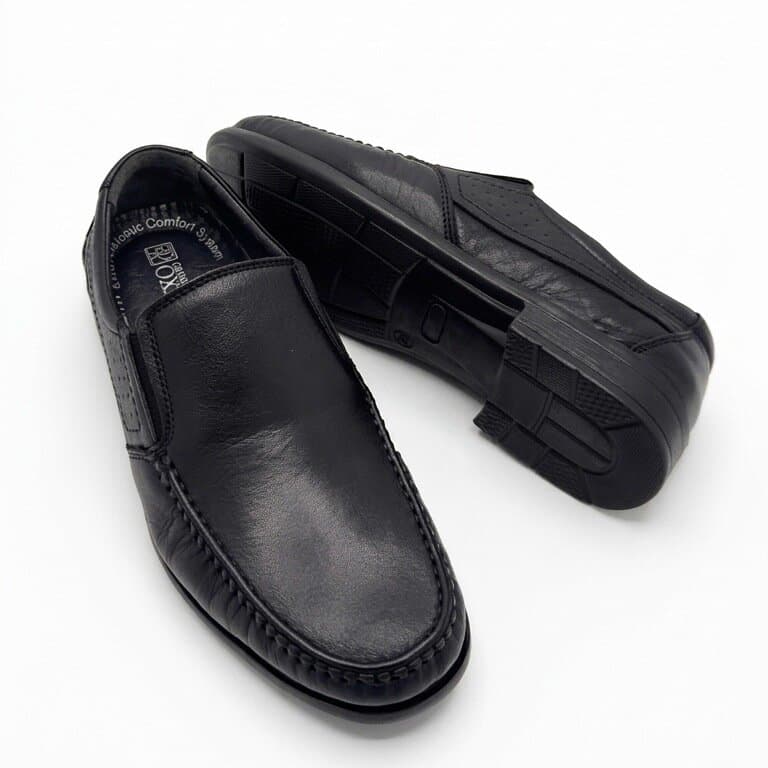 Grand Oxford Men's Leather Shoes - Black (44) 4