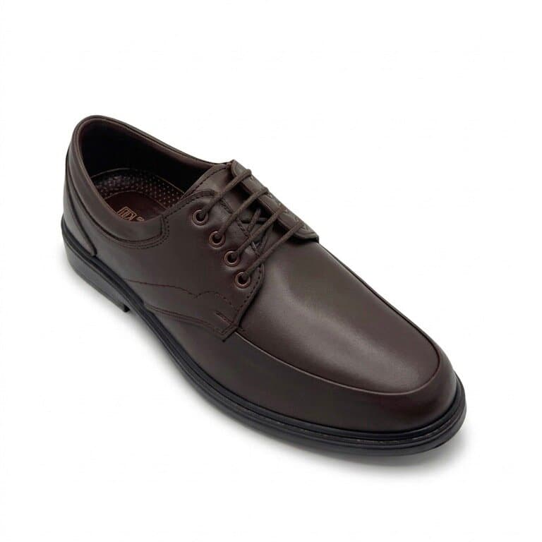 Grand Oxford Men's Leather Shoes - Dark Brown (44) 2