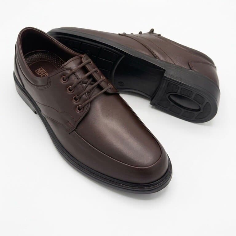 Grand Oxford Men's Leather Shoes - Dark Brown (44) 4