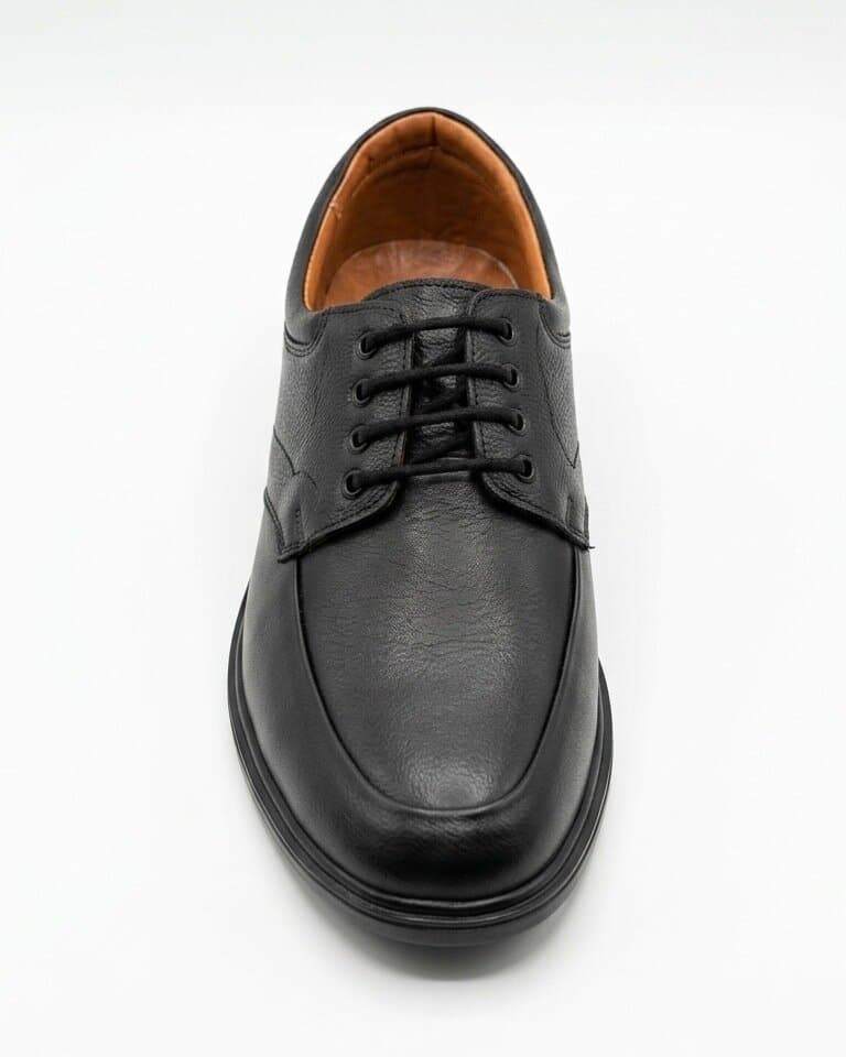 Grand Oxford Men's Leather Shoes - Black (44) 2