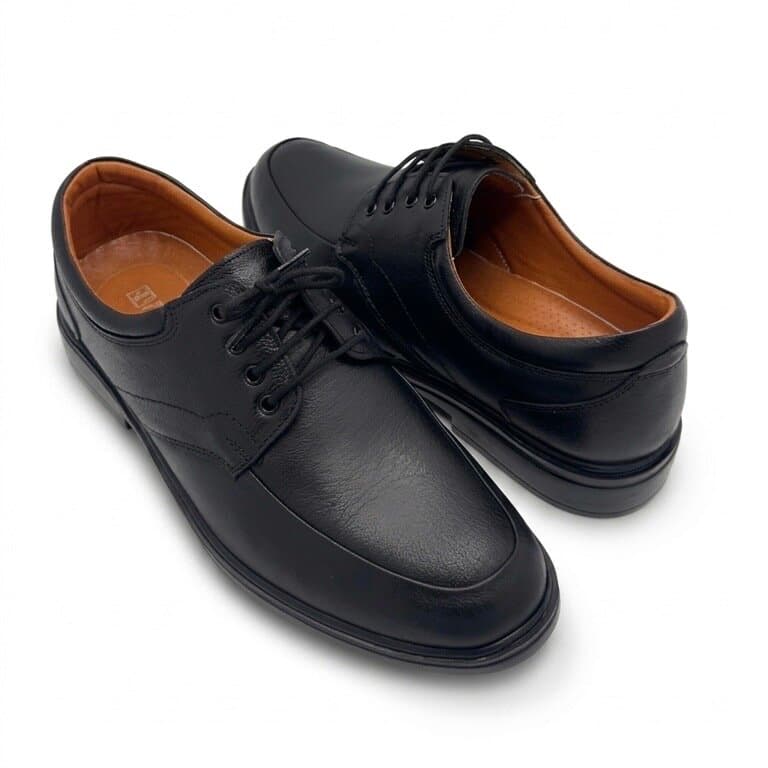 Grand Oxford Men's Leather Shoes - Black (44) 3
