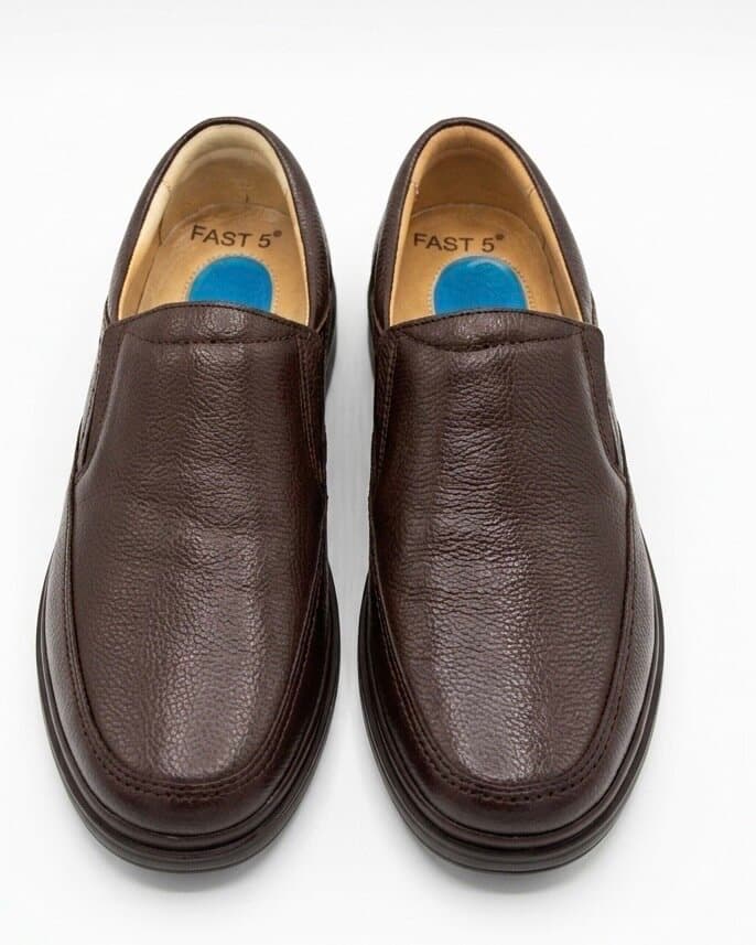 Grand Oxford Men's Leather Shoes - Dark Brown (44)