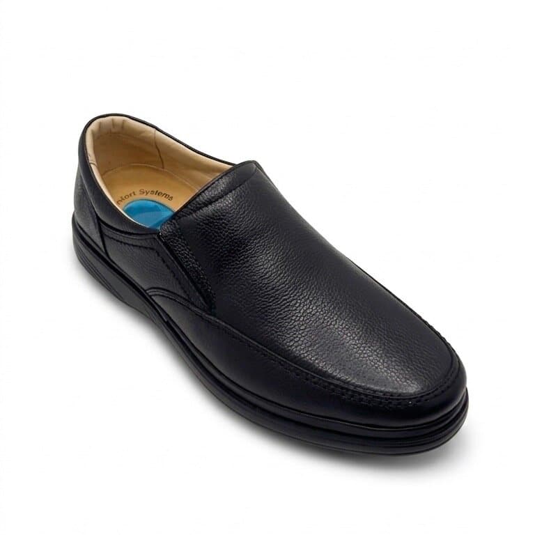 Grand Oxford Men's Leather Shoes - Black (44) 2