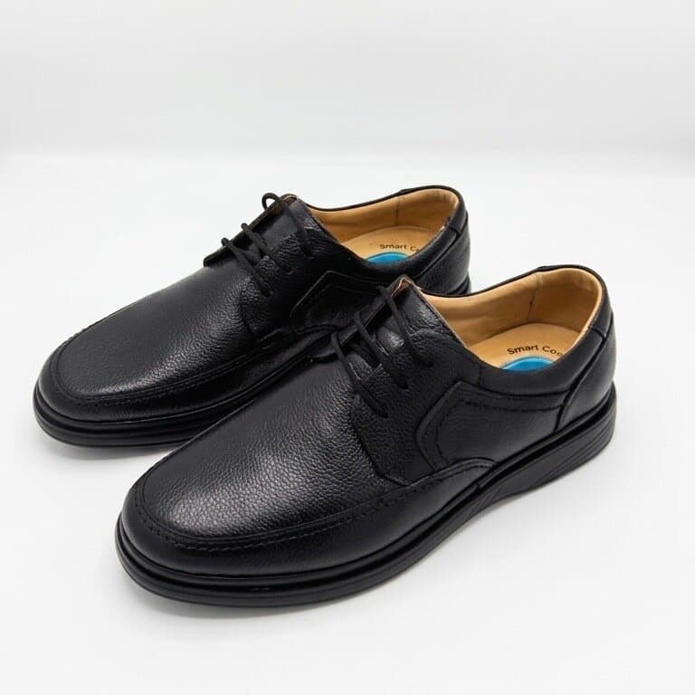 Grand Oxford Men's Leather Shoes - Black (44)