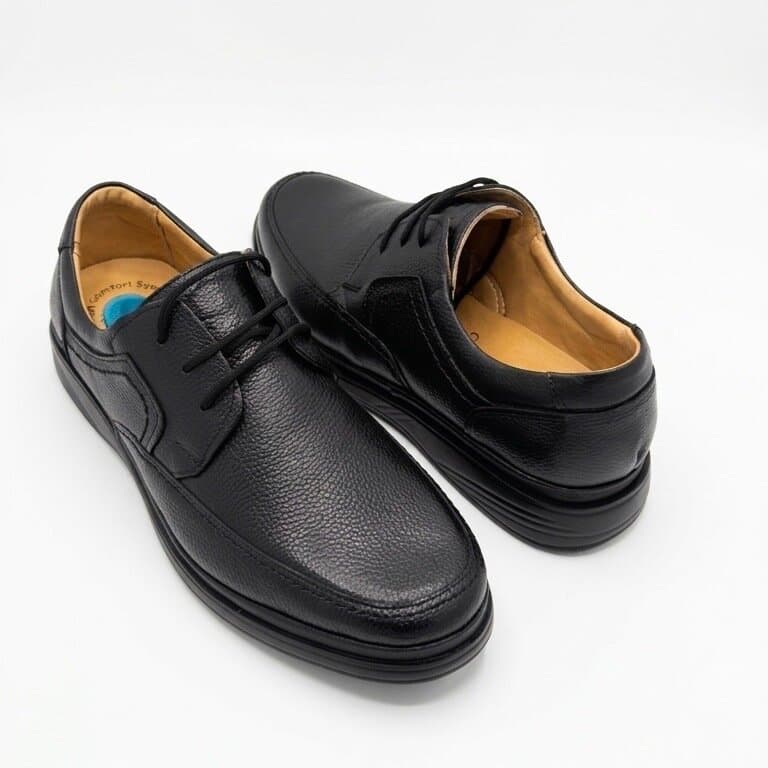 Grand Oxford Men's Leather Shoes - Black (44) 3