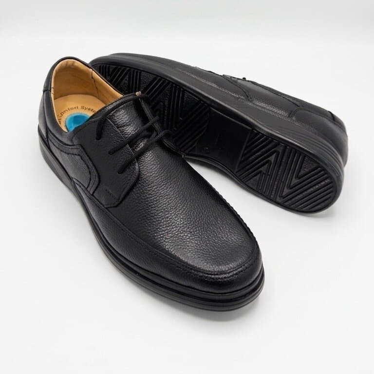 Grand Oxford Men's Leather Shoes - Black (44) 4