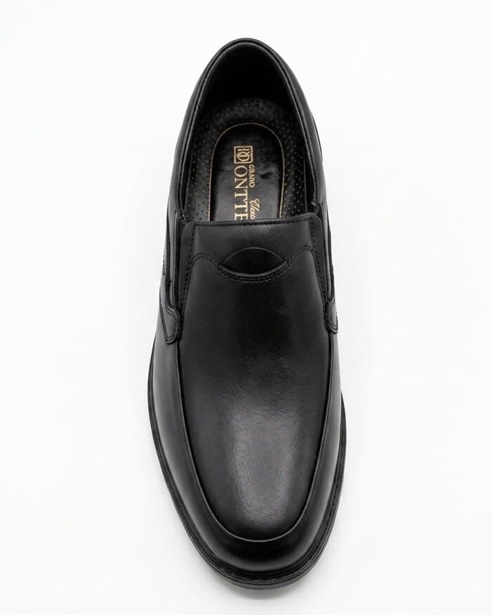 Grand Oxford Men's Leather Shoes - Black (44) 2