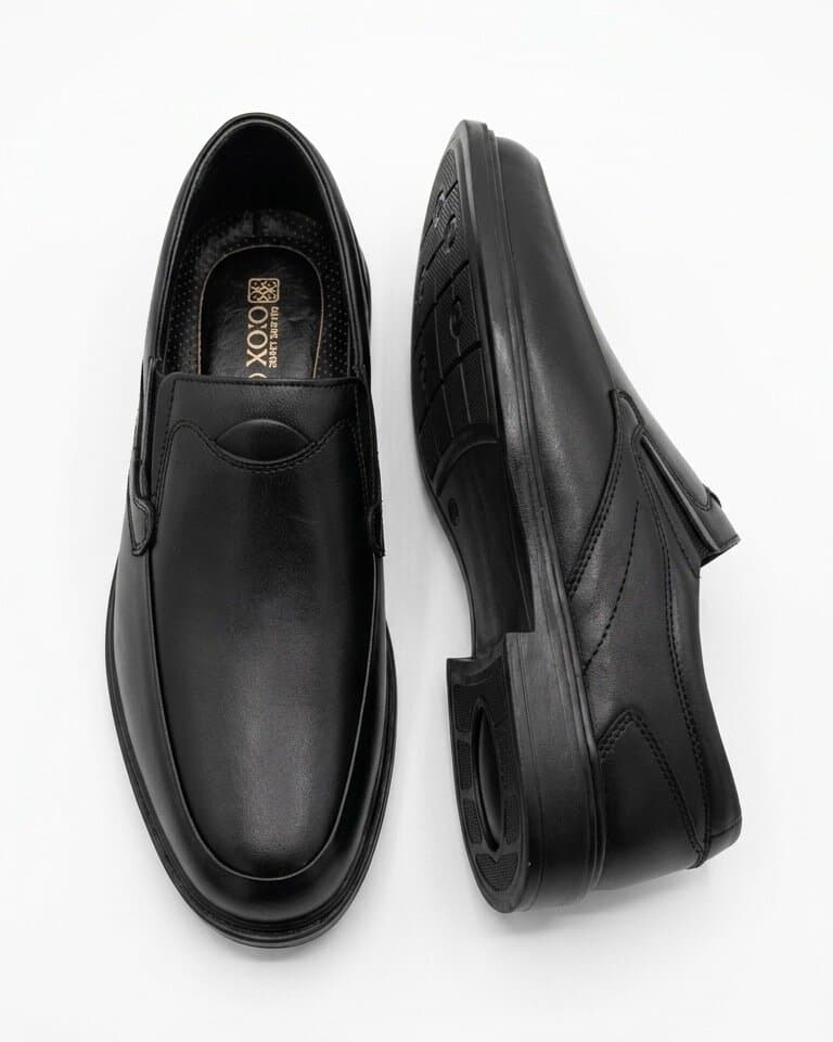 Grand Oxford Men's Leather Shoes - Black (44) 4