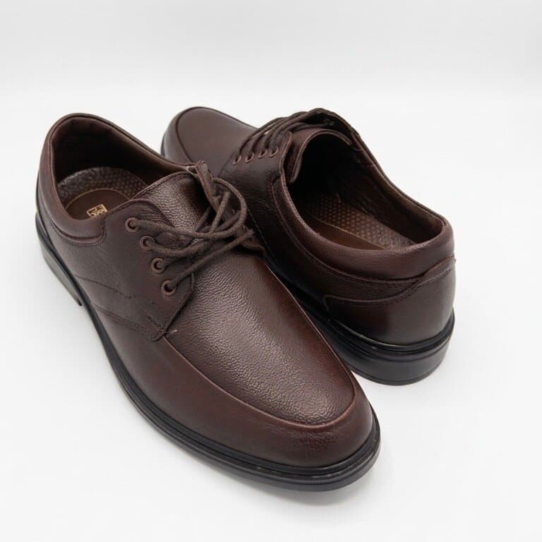 Grand Oxford Men's Leather Shoes - Dark Brown (44) 3