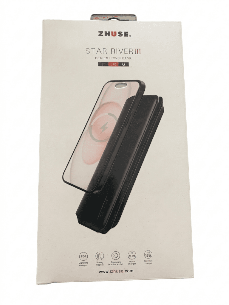 ZHUSE Star River III Series Magnetic Wireless Power Bank - 22.5W Quick Charge & 15W Wireless Leather 3