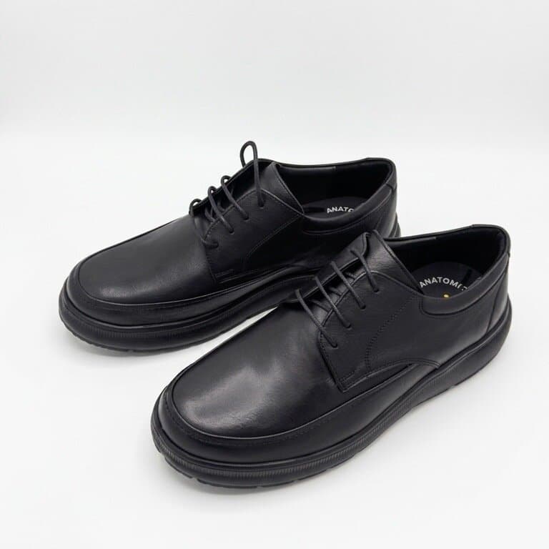 Forex Men's Leather Shoes - Black (44)