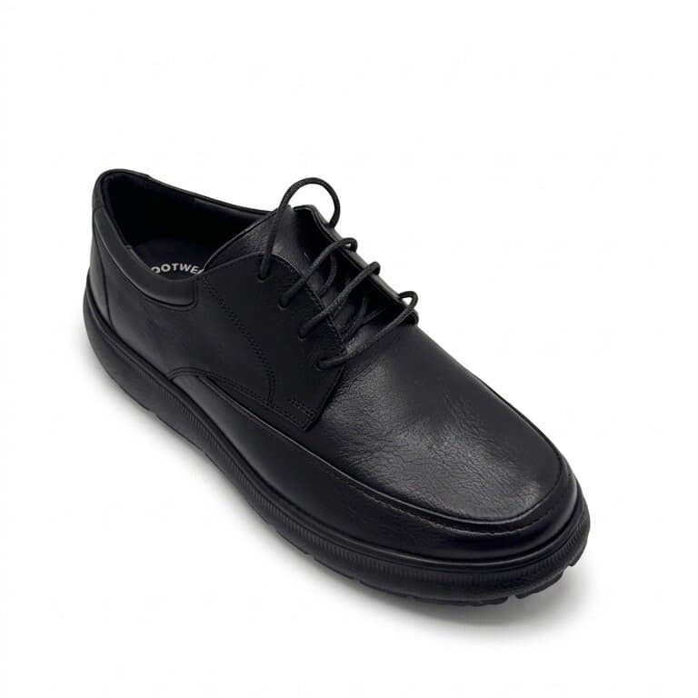 Forex Men's Leather Shoes - Black (44) 2