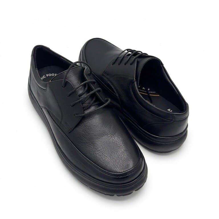 Forex Men's Leather Shoes - Black (44) 3