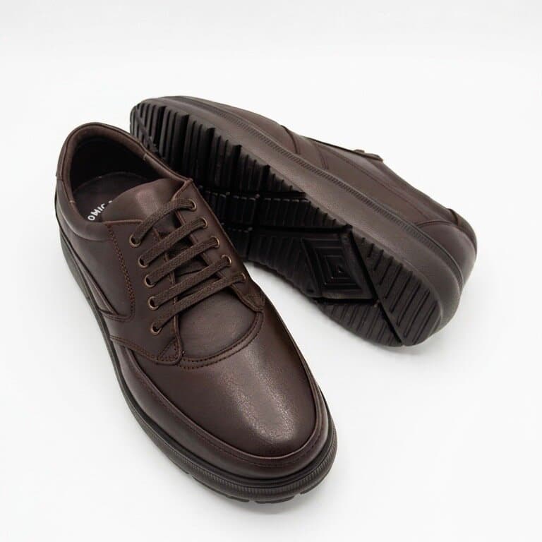 Forex Men's Leather Shoes - Dark Brown (44) 4