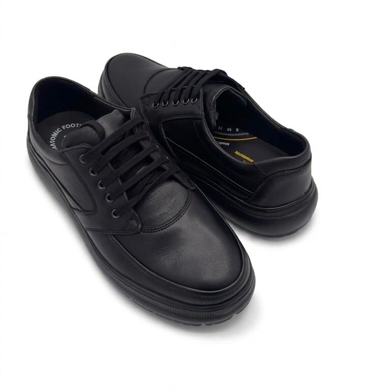 Forex Men's Leather Shoes - Black (44) 3