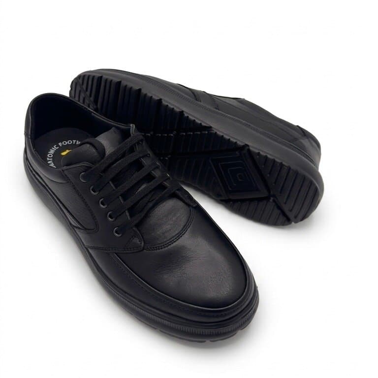 Forex Men's Leather Shoes - Black (44) 4