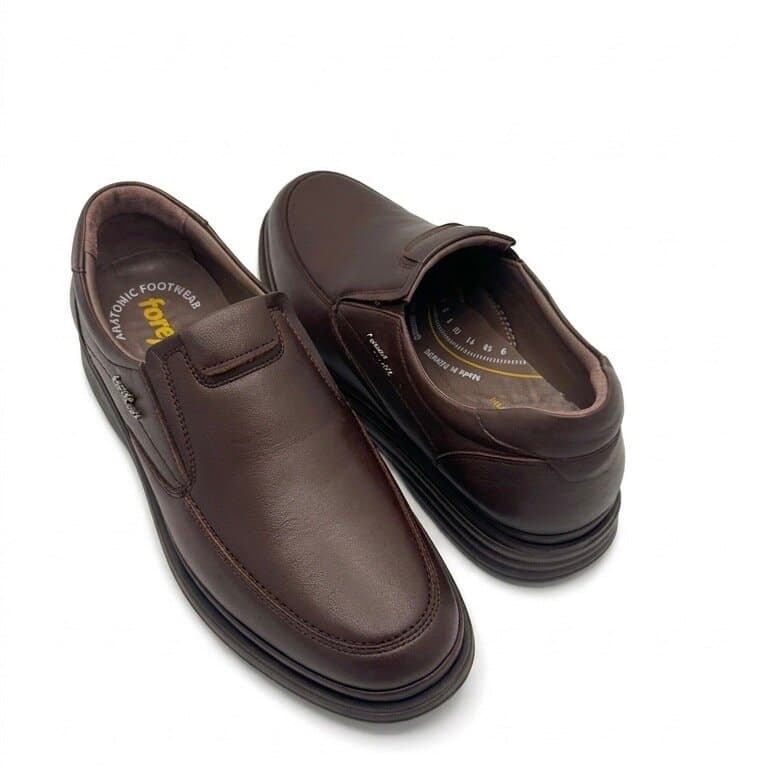 Forex Men's Leather Shoes - Dark Brown (44) 3